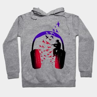 Headphone Music Violin Hoodie